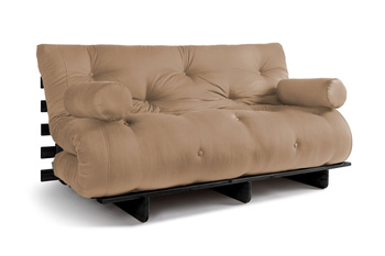 Vouwbank 160x200 - Slim Comfort Black - Pascall Futon Beige