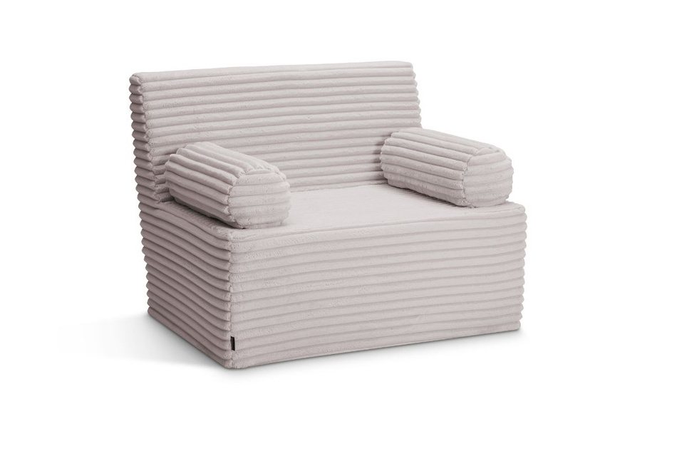 Sofa flexio 85x200 - Pascall - ribfluweel Lichtgrijs