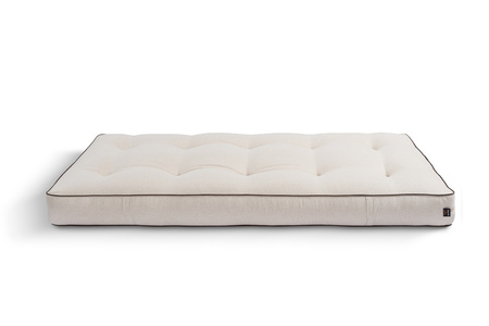 Matras 90x200 natuur met latex en 2x kokos - Futon Pascall Comfort Relax Hard Kedro Linnen