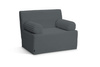 Sofa flexio 85x200 - Pascall - ribfluweel Antraciet