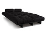 Slaapbank 140x200 - Slim Comfort Black - Pascall Futon Zwart