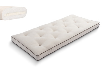 Matras 90x200 natuur met latex - Futon Pascall Slim Latex Kedro Linnen