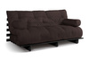 Slaapbank 180x200 - Slim Basic Black - Pascall Futon Bruin