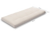 Matras 90x200 natuur met latex - Futon Pascall Medium Latex Ecru