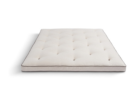 Matras 200x200 natuur met latex - Futon Pascall Slim Latex Kedro Linnen