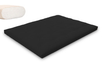 Matras 160x200 naturel - Futon Pascall Slim Natural Zwart