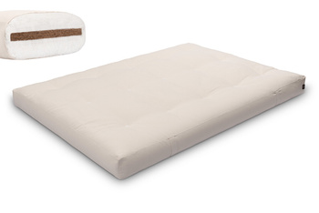 Matras 140x200 natuur met kokos - Futon Pascall Medium Coco Ecru