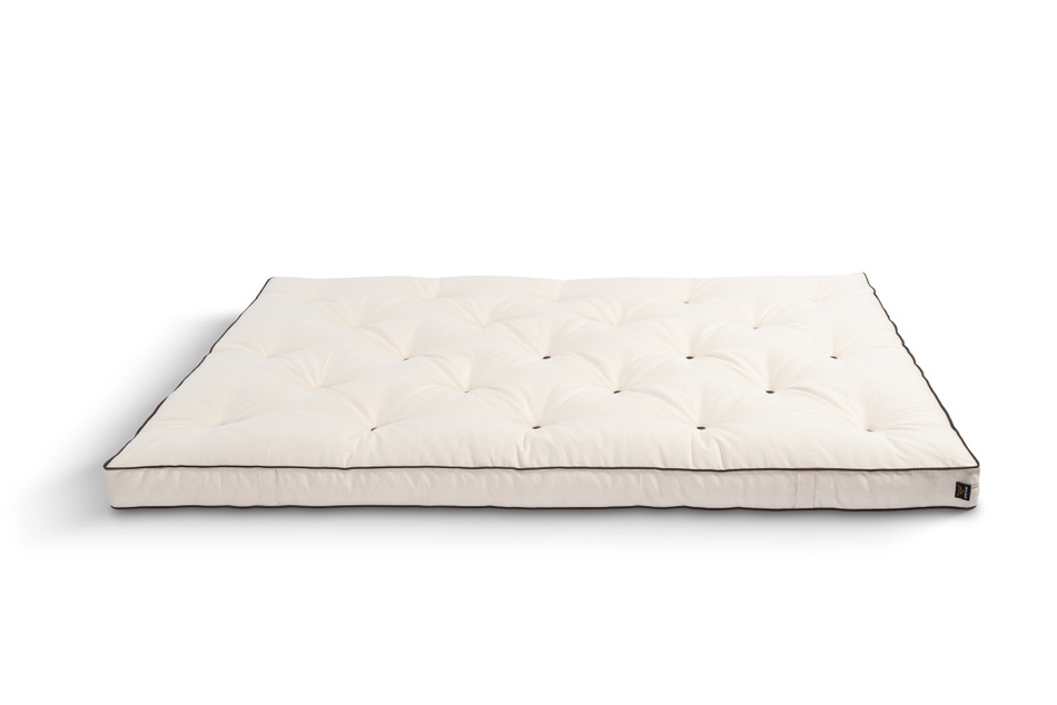 Matras 140x200 natuur met latex - Futon Pascall Slim Duo Latex Kedro Ecru
