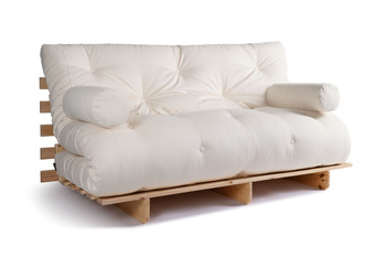 Opvouwbare bank 160x200 - Slim Comfort Classic - Pascall Futon Ecru
