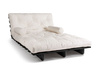 Slaapbank 140x200 - Slim Comfort Black - Pascall Futon Ecru