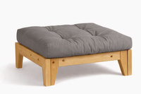 Poef Sakura - Pascall Futon Grijs