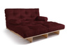 Slaapbank 140x200 - Slim Basic Classic - Pascall Futon Maroon