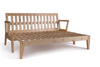 Slaapbank 200 cm - Sakura - Pascall Futon Flesgroen
