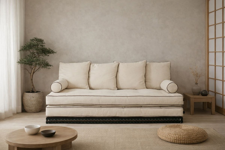 Sofa Tatami Medium Duo Latex Kedro 80x200 - Pascall Futon Ecru