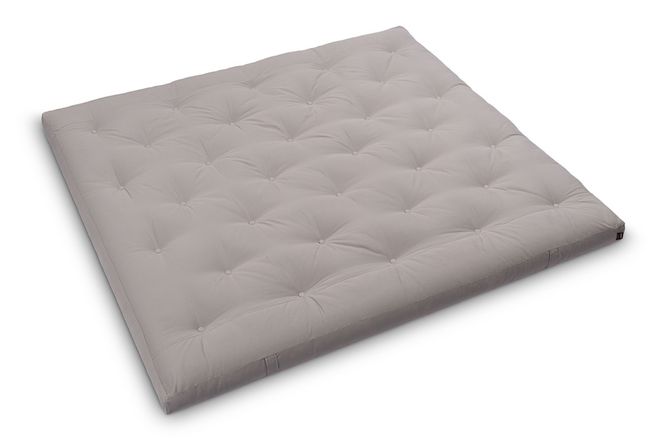 Matras 180x200 natuur met latex - Futon Pascall Slim Latex Grijs