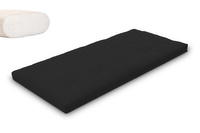 Matras 90x200 naturel - Futon Pascall Slim Natural Zwart