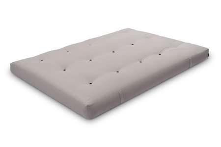 Matras 140x200 natuur met wol, kokos en 2x latex - Futon Pascall Comfort Wool Grijs