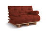 Slaapbank 120x200 - Slim Exclusive Classic - Pascall Futon Metselwerk