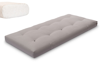 Matras 90x200 natural - Futon Pascall Medium Natural Grijs