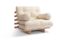 Tuinbank 90x200 opvouwbaar - Freedom Classic - Pascall Futon Beige