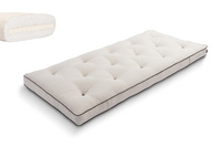 Matras 90x200 natuur met latex - Futon Pascall Slim Latex Kedro Linnen