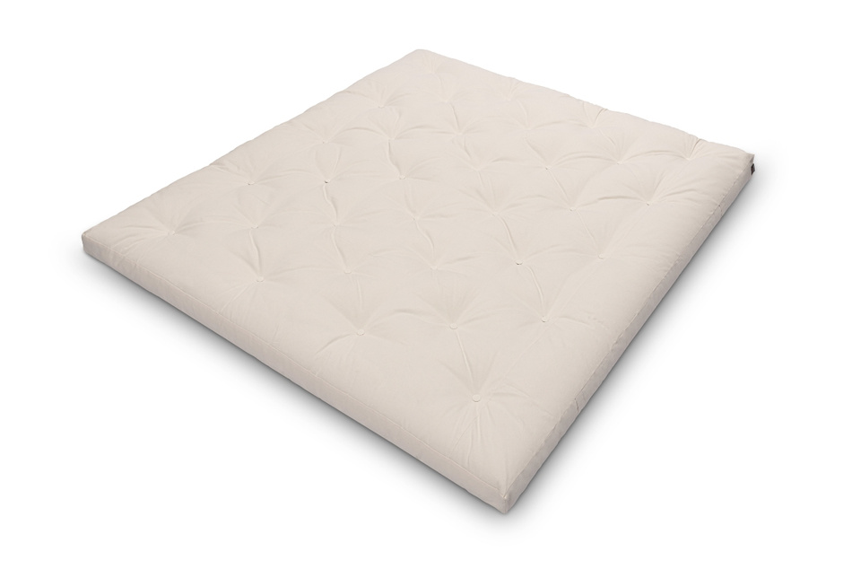 Matras 180x200 natuur met latex - Futon Pascall Slim Duo Latex Flesgroen