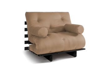 Vouwbank 90x200 - Slim Comfort Black - Pascall Futon Beige