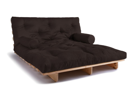 Opvouwbare bank 160x200 - Slim Basic Classic - Pascall Futon Bruin