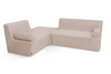 Hoekbank met slaapfunctie Flexio - Pascall - ribfluweel beige
