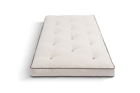 Matras 90x200 natuur met latex - Futon Pascall Slim Latex Kedro Linnen