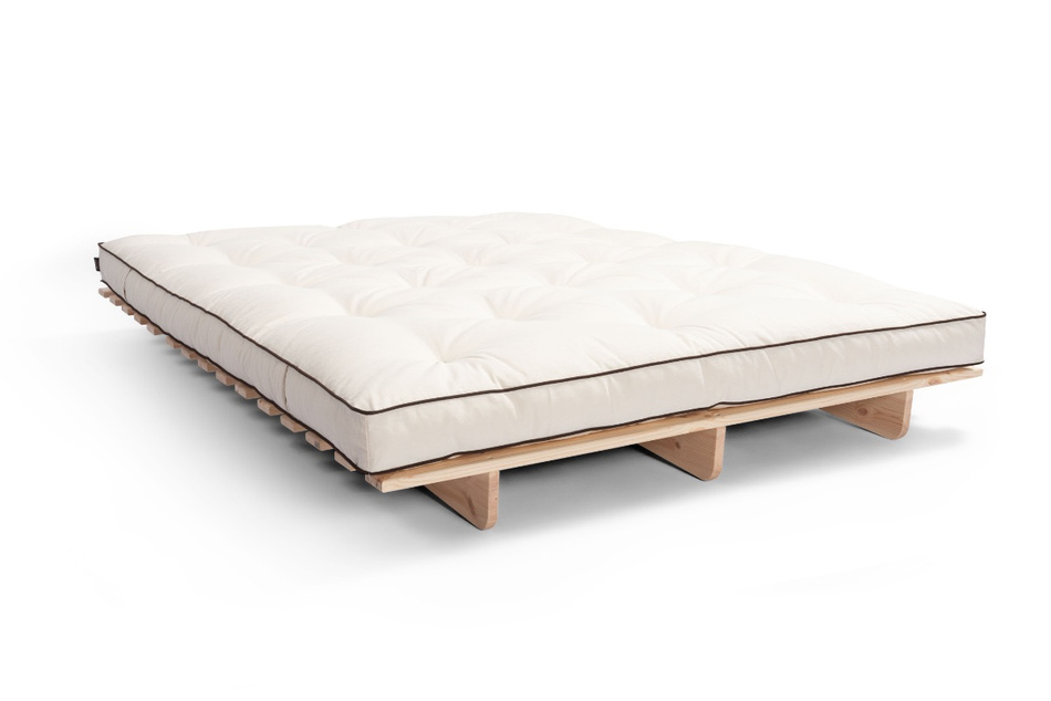 Slaapbank 120x200 - Slim Basic Kedro Classic - Pascall Futon Ecru