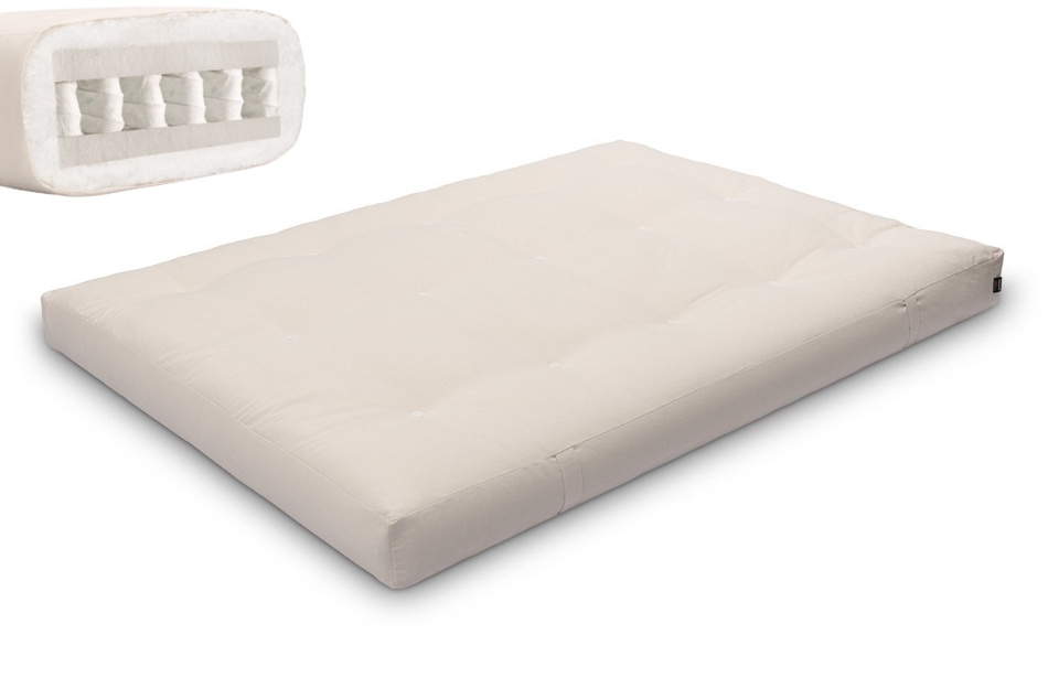 Matras 140x200 - Futon Hybrid Pocket H3 - Pascall Ecru