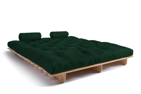 Opvouwbare bank 180x200 - Slim Comfort Classic - Pascall Futon Flesgroen