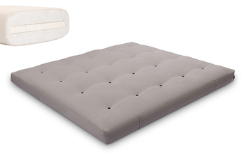 Futon Pascall Medium Latex - Matras 180x200 Grijs - natuur met latex