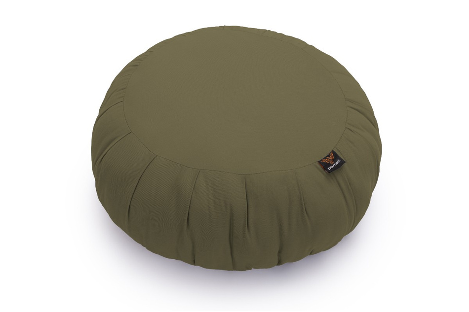 Meditatiekussen Zafu - 25x50cm - Pascall Khaki