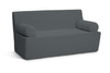 Flexio slaapbank 140x200 - Pascall - ribfluweel Antraciet