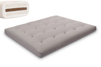 Matras 160x200 natuur met kokos en 2x latex - Futon Pascall Comfort Relax Grijs