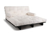 Opvouwbare bank 160x200 - Slim Exclusive Black - Pascall Futon Ecru