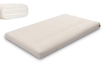Matras 120x200 natuur met latex - Futon Pascall Medium Duo Latex Ecru