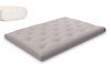 Matras 140x200 natuur - Futon Pascall Slim Natural Grijs