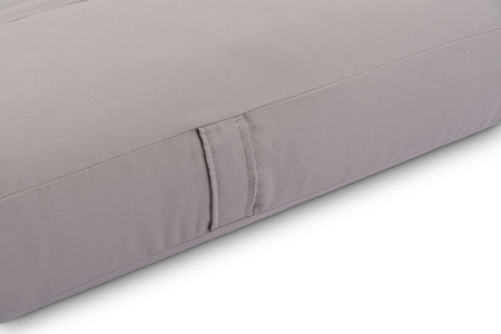 Matras 200x200 naturel - Futon Pascall Slim Natural Grijs