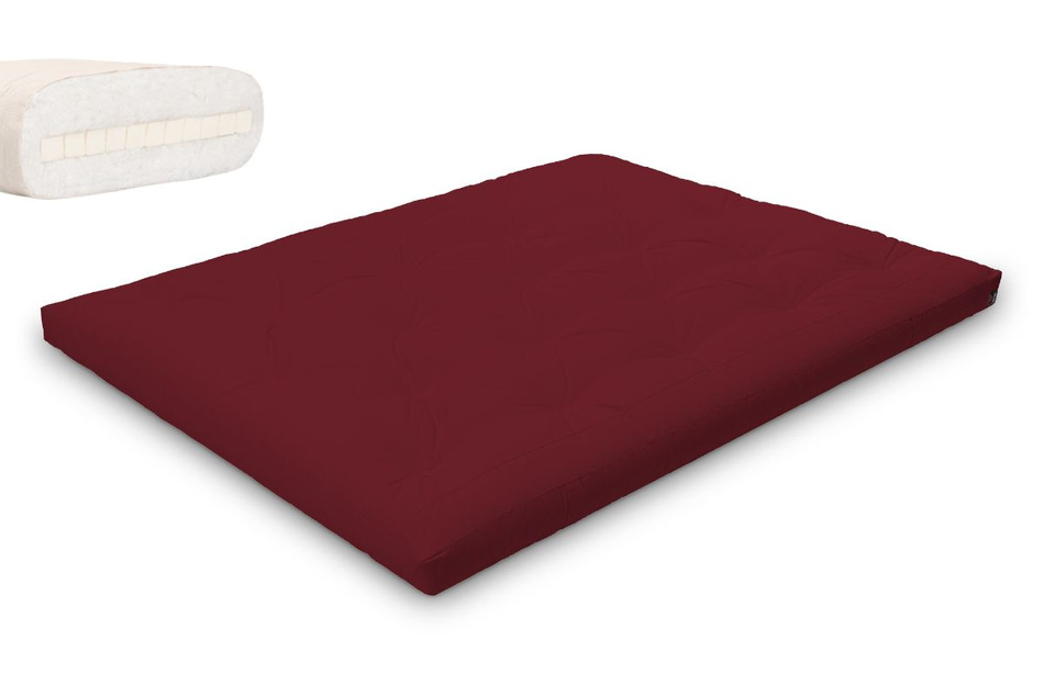 Matras 160x200 natuur met latex - Futon Pascall Slim Latex Maroon