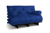 Opvouwbare bank 140x200 - Slim Exclusive Black - Pascall Futon Prairie