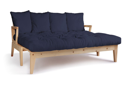 Opvouwbare bank 200 cm - Sakura - Pascall Futon Marineblauw
