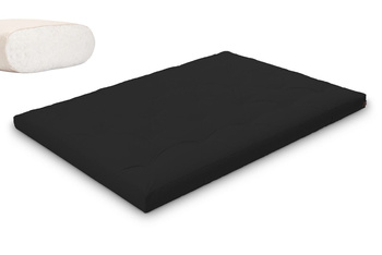 Matras 140x200 naturel - Futon Pascall Slim Natural Zwart