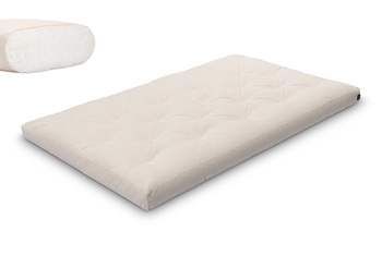 Matras 120x200 natuur - Futon Pascall Slim Natural Ecru