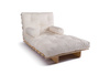 Opvouwbare bank 90x200 - Slim Exclusive Classic - Pascall Futon Ecru