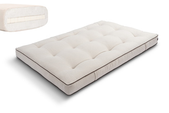 Matras 120x200 natuur met latex - Futon Pascall Medium Latex Kedro Linnen