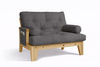 Fauteuil Sakura - Pascall Futon Grijs
