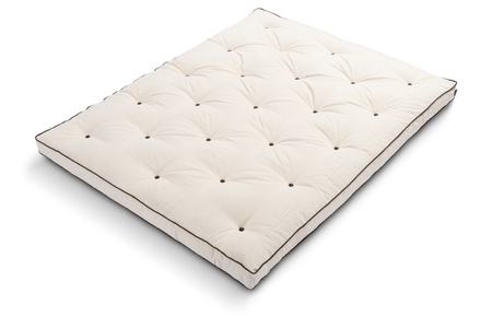 Matras 200x200 natuur met latex - Futon Pascall Slim Duo Latex Kedro Ecru